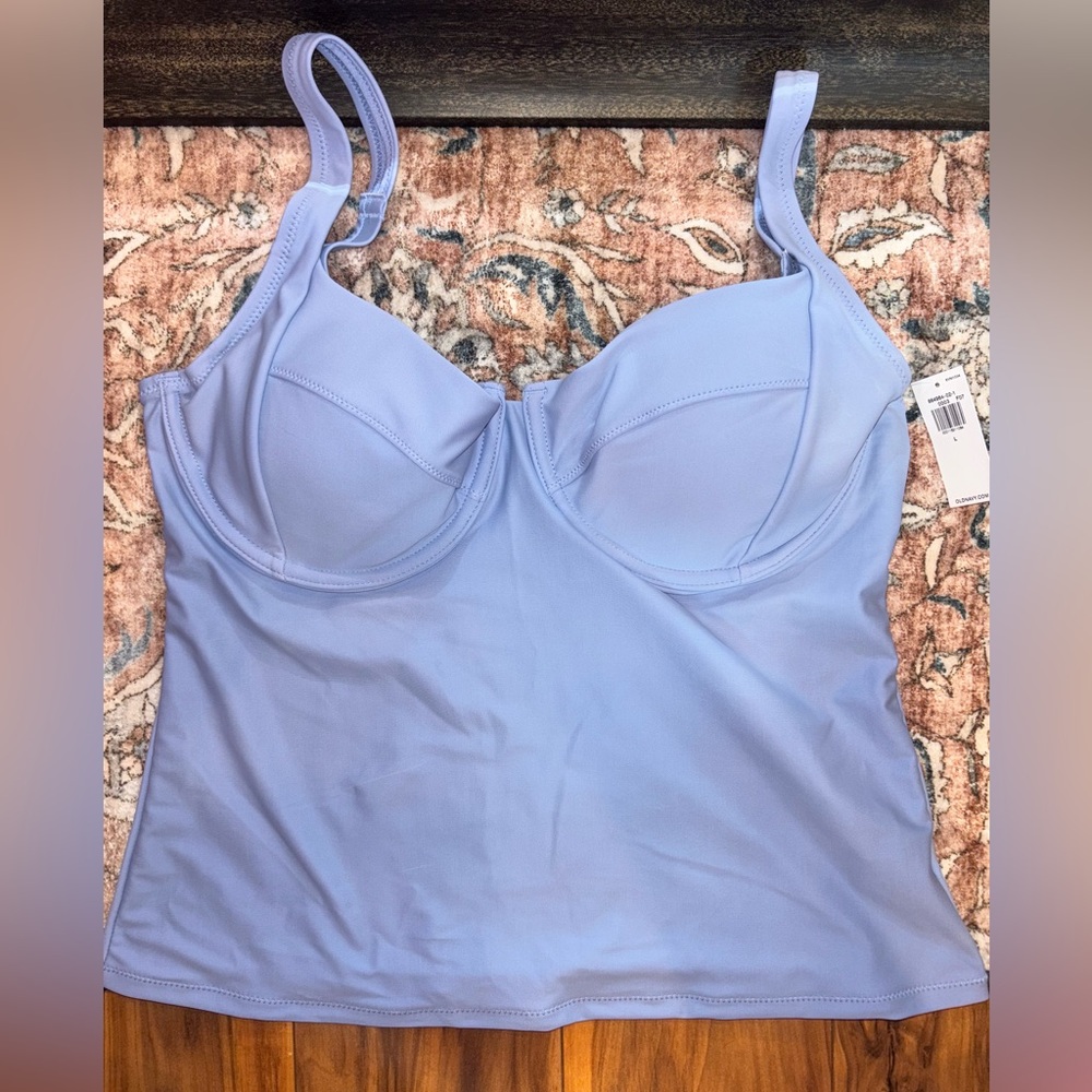 Old Navy Women's Soft Blue Tankini Top
